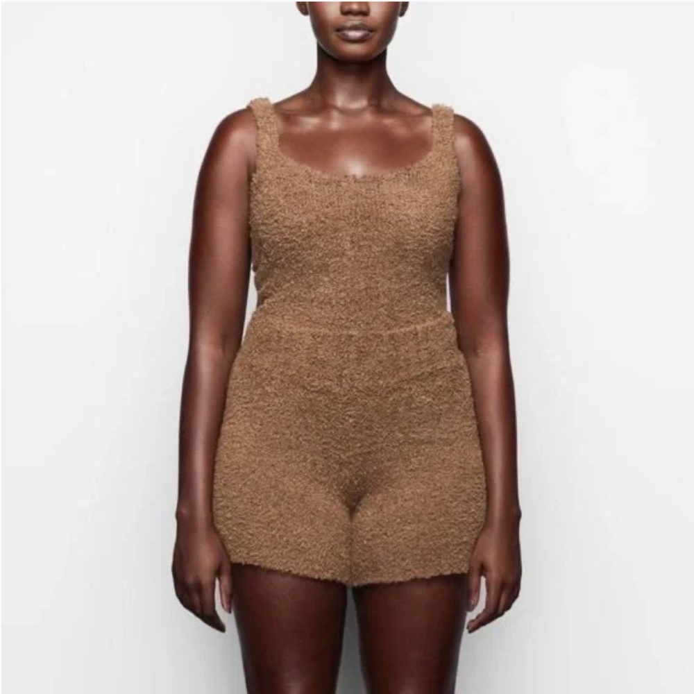 Skims Cozy Knit Set in Sun Stone